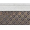 Small Rustic Embossed Wood Floating Wall Shelf - Black
